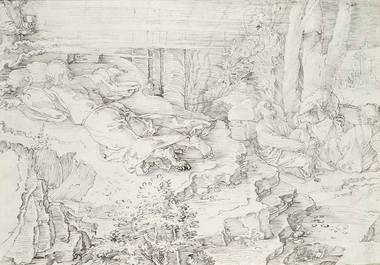 Cristo no Monte das Oliveiras, 1521 de Albrecht Dürer