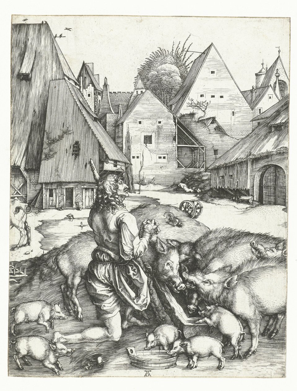 O filho perdido com os porcos de Albrecht Dürer