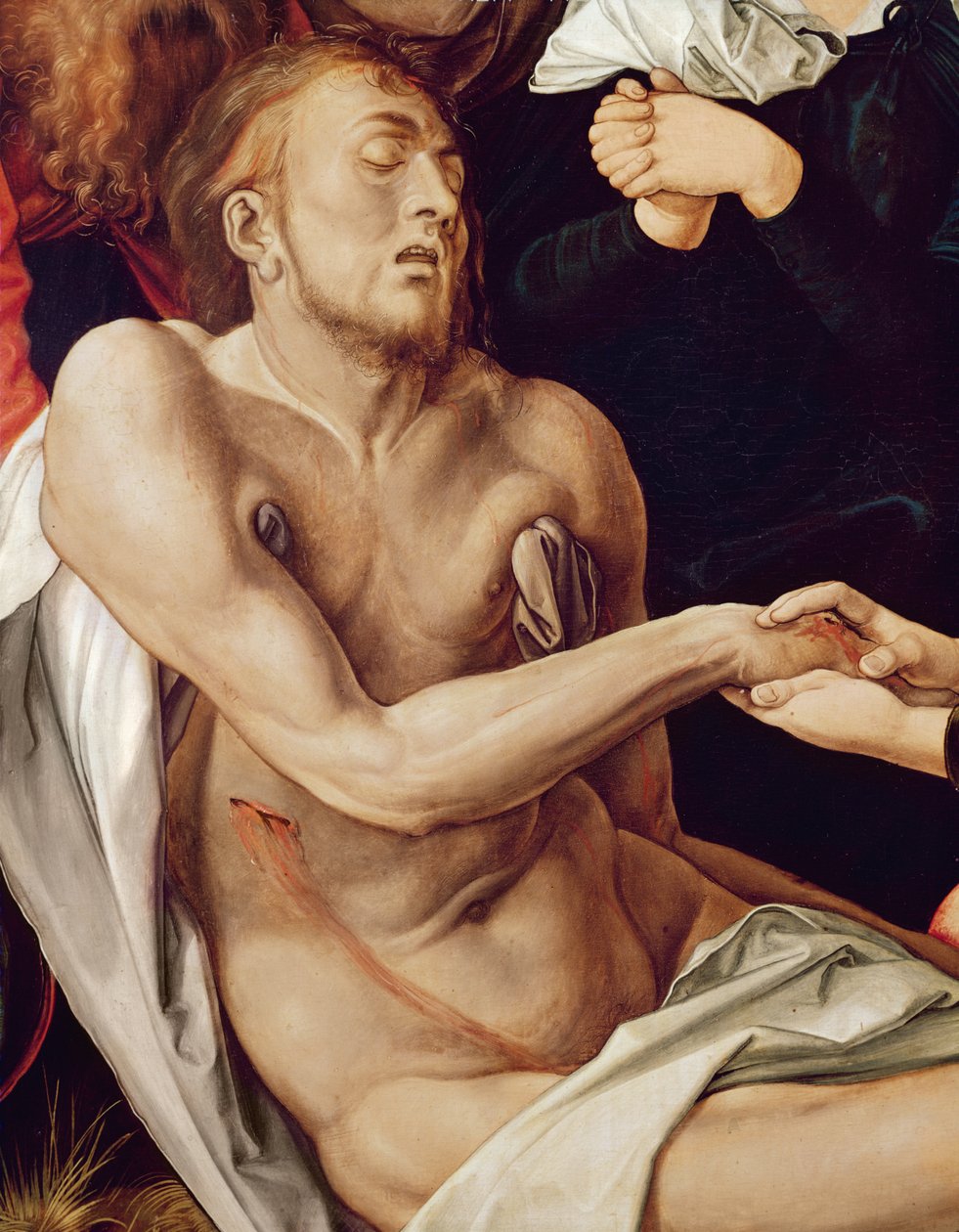 Detalhe da Lamentação de Cristo, 1500-03 (ver 61055) de Albrecht Dürer