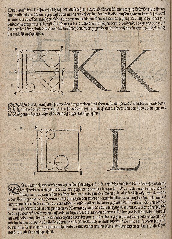 Construção de cartas de Albrecht Dürer