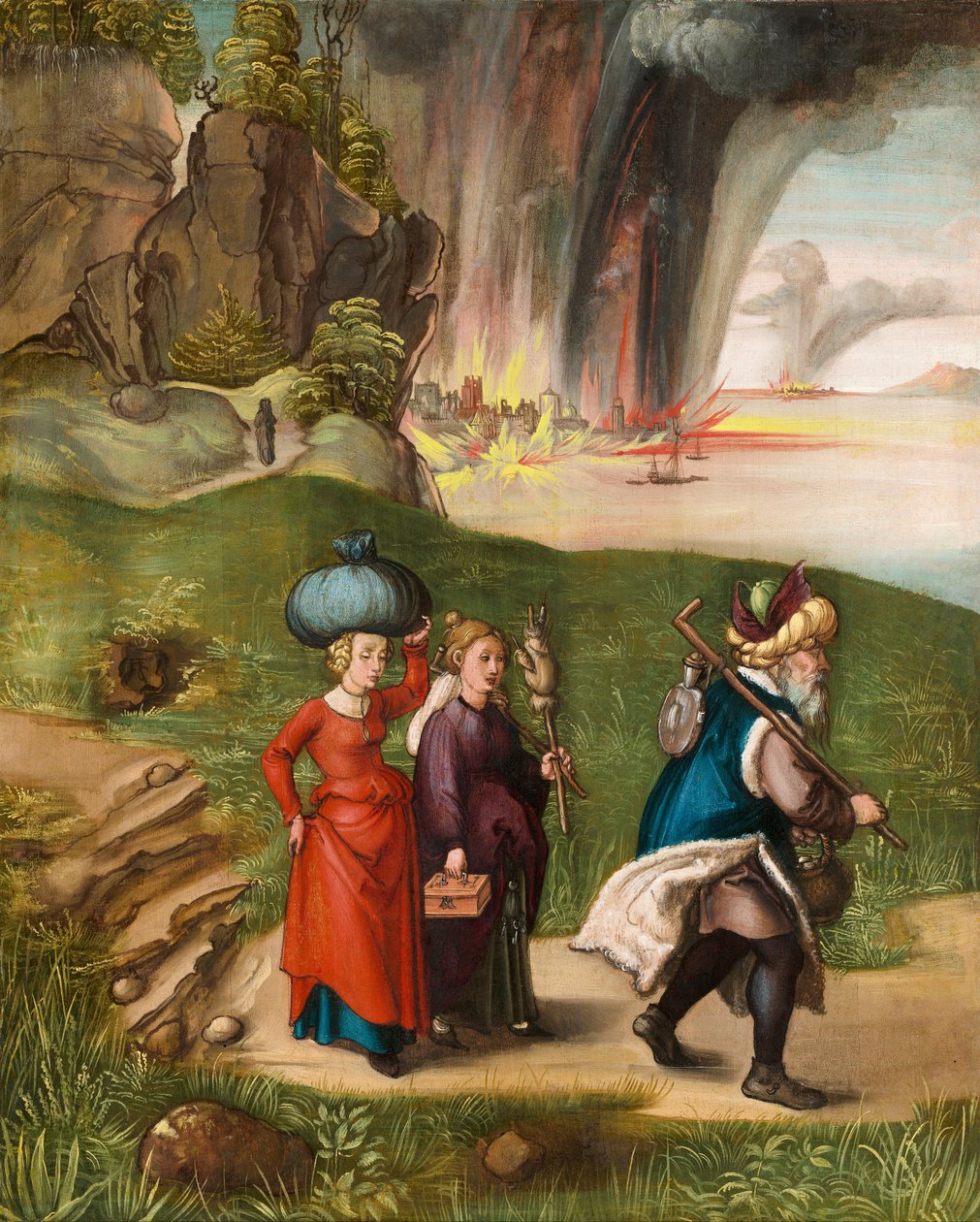 Lot e suas filhas de Albrecht Dürer