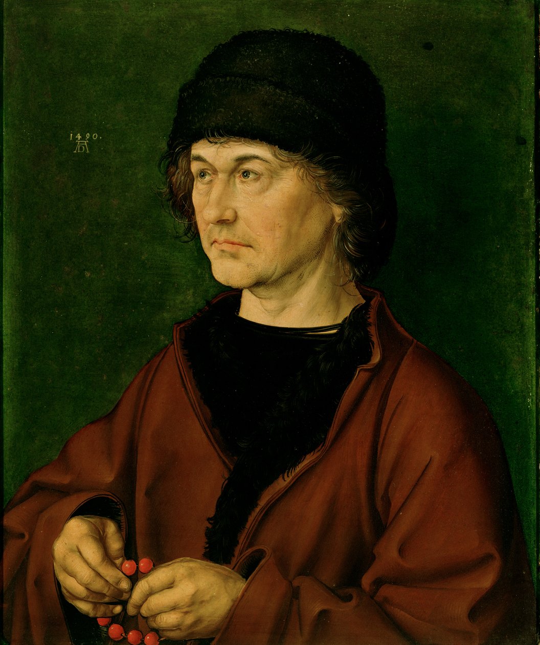 Retrato do pai do artista, 1490 de Albrecht Dürer
