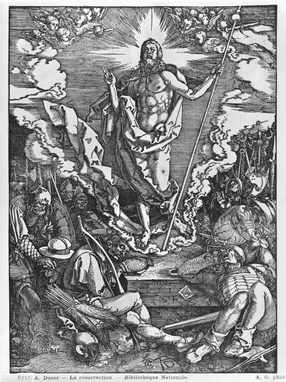 Ressurreição, da série "A Grande Paixão", 1510 de Albrecht Dürer
