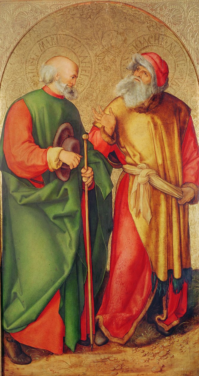 São José e São Joaquim, c.1503 (ver também 498175) de Albrecht Dürer