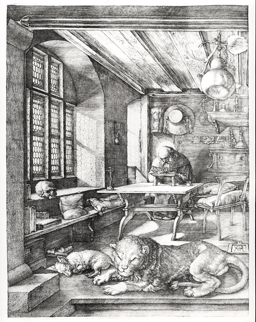 São Jerônimo em seu estudo, 1514 de Albrecht Dürer
