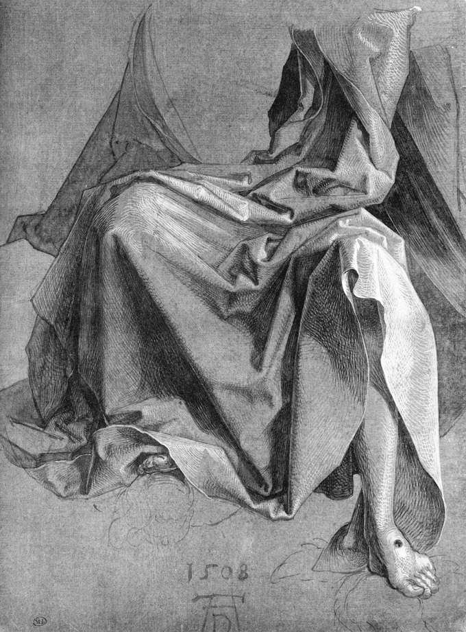 Estudo de um Drapery de Albrecht Dürer