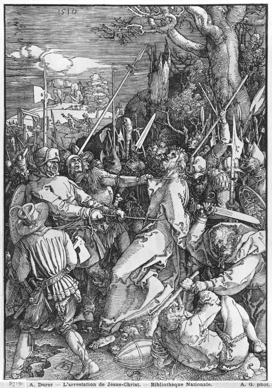 A prisão de Jesus Cristo, 1510 de Albrecht Dürer