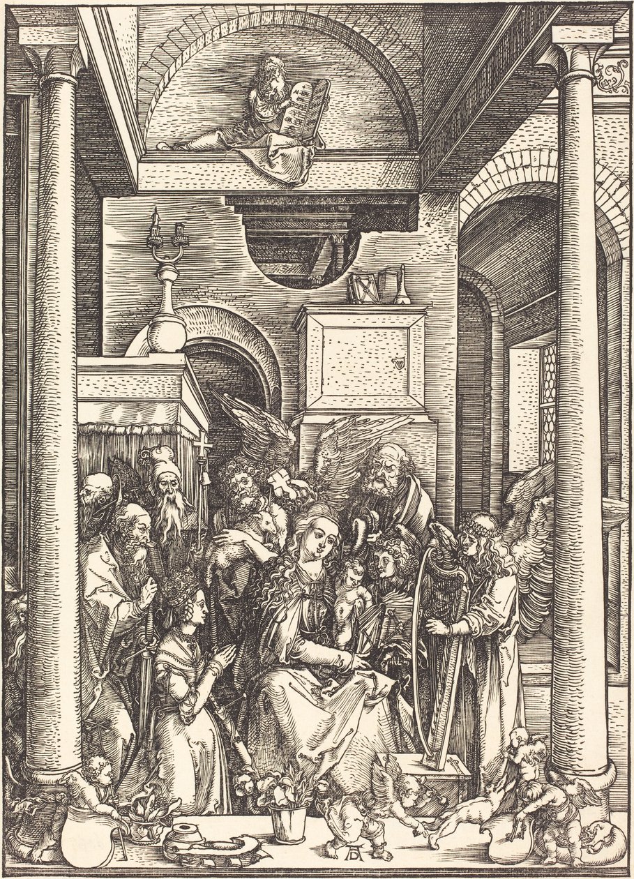 A glorificação da virgem de Albrecht Dürer