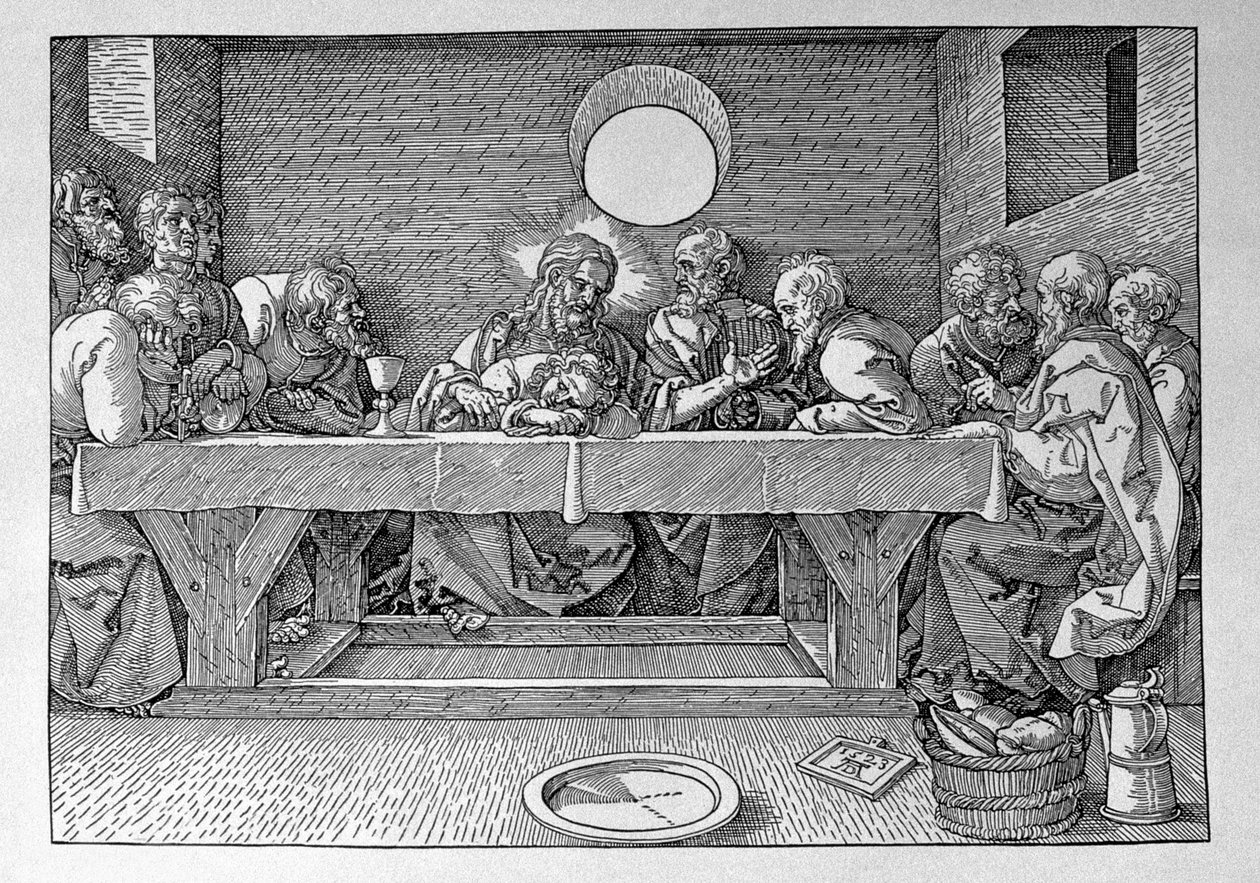 A Última Ceia, pub. 1523 de Albrecht Dürer