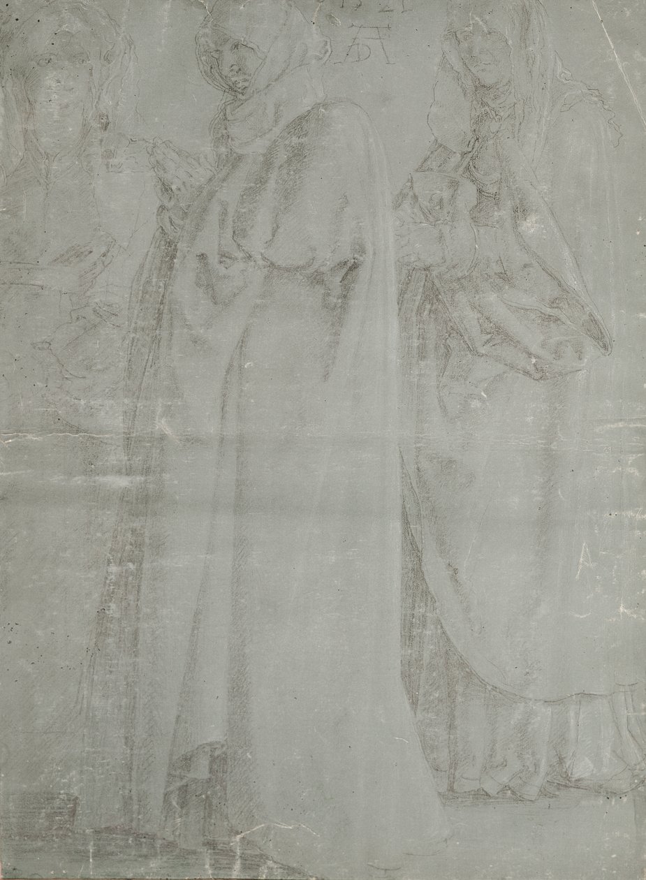 A Virgem e Duas Santas Femininas, 1521 de Albrecht Dürer
