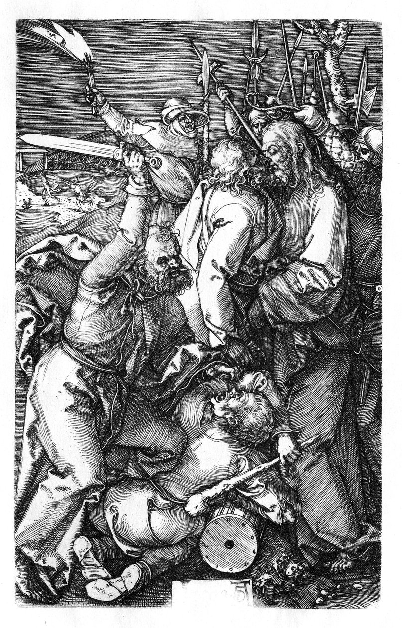 A série da paixão gravada de Albrecht Dürer
