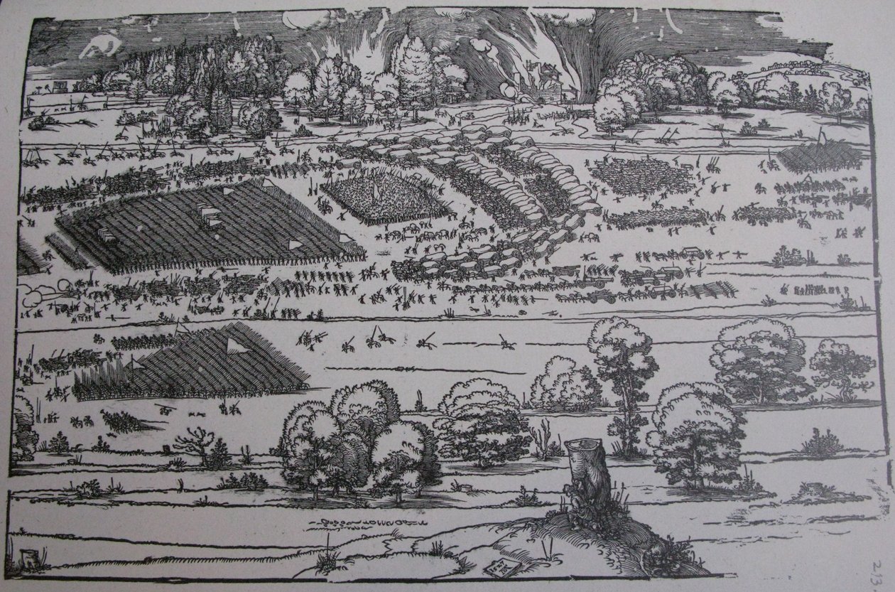 O cerco de uma fortaleza de Albrecht Dürer