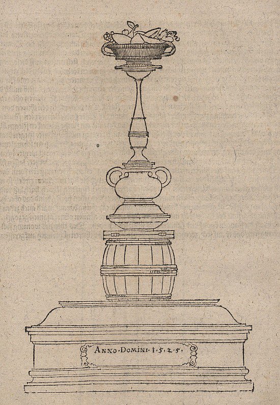 Tumba ornamentada para um bêbado de Albrecht Dürer