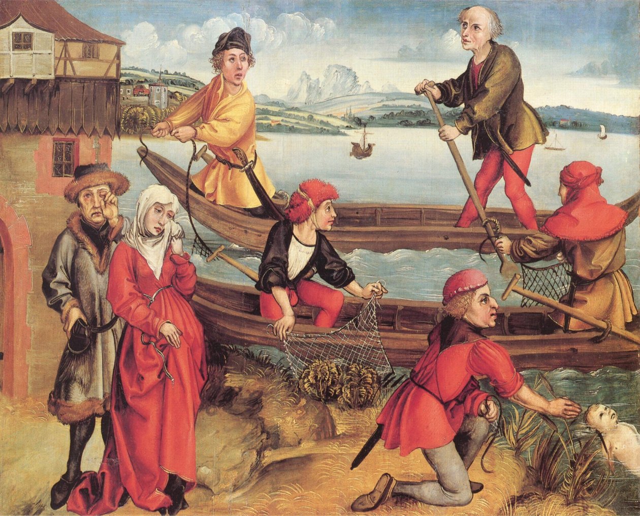 Salvação maravilhosa de um menino afogado de Bregenz de Albrecht Dürer