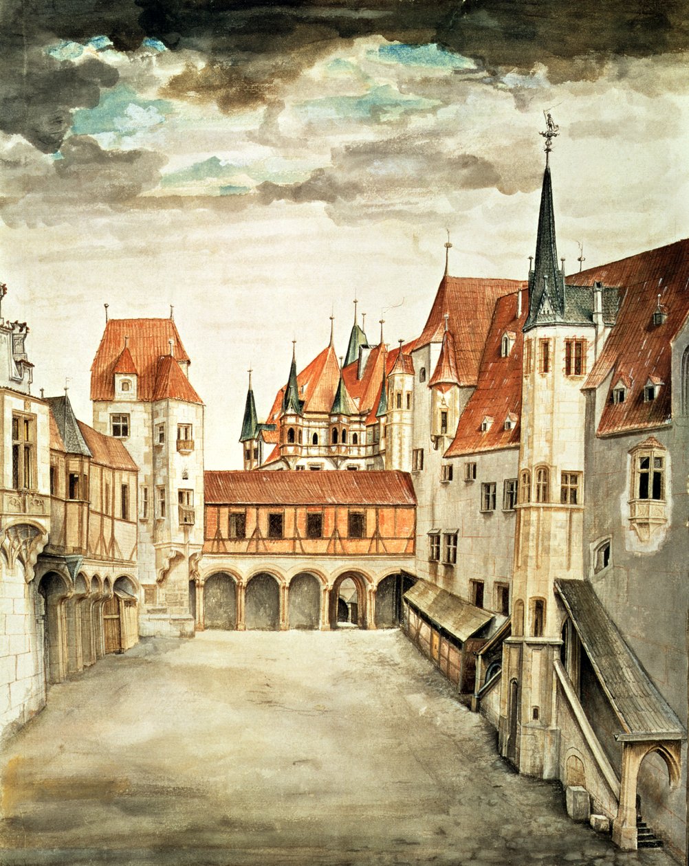 Pátio do Castelo, Innsbruck de Albrecht Dürer