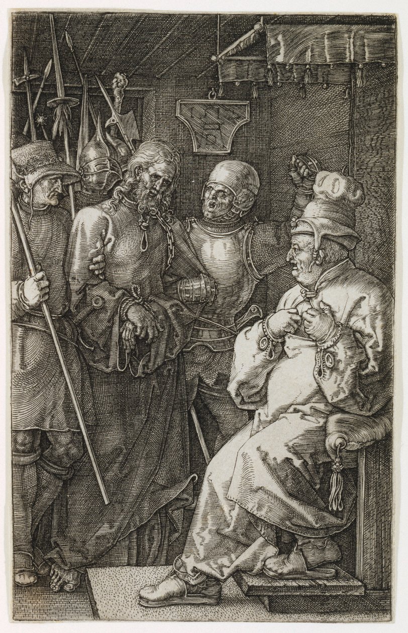 Cristo antes de Caifás, 1512 de Albrecht Dürer