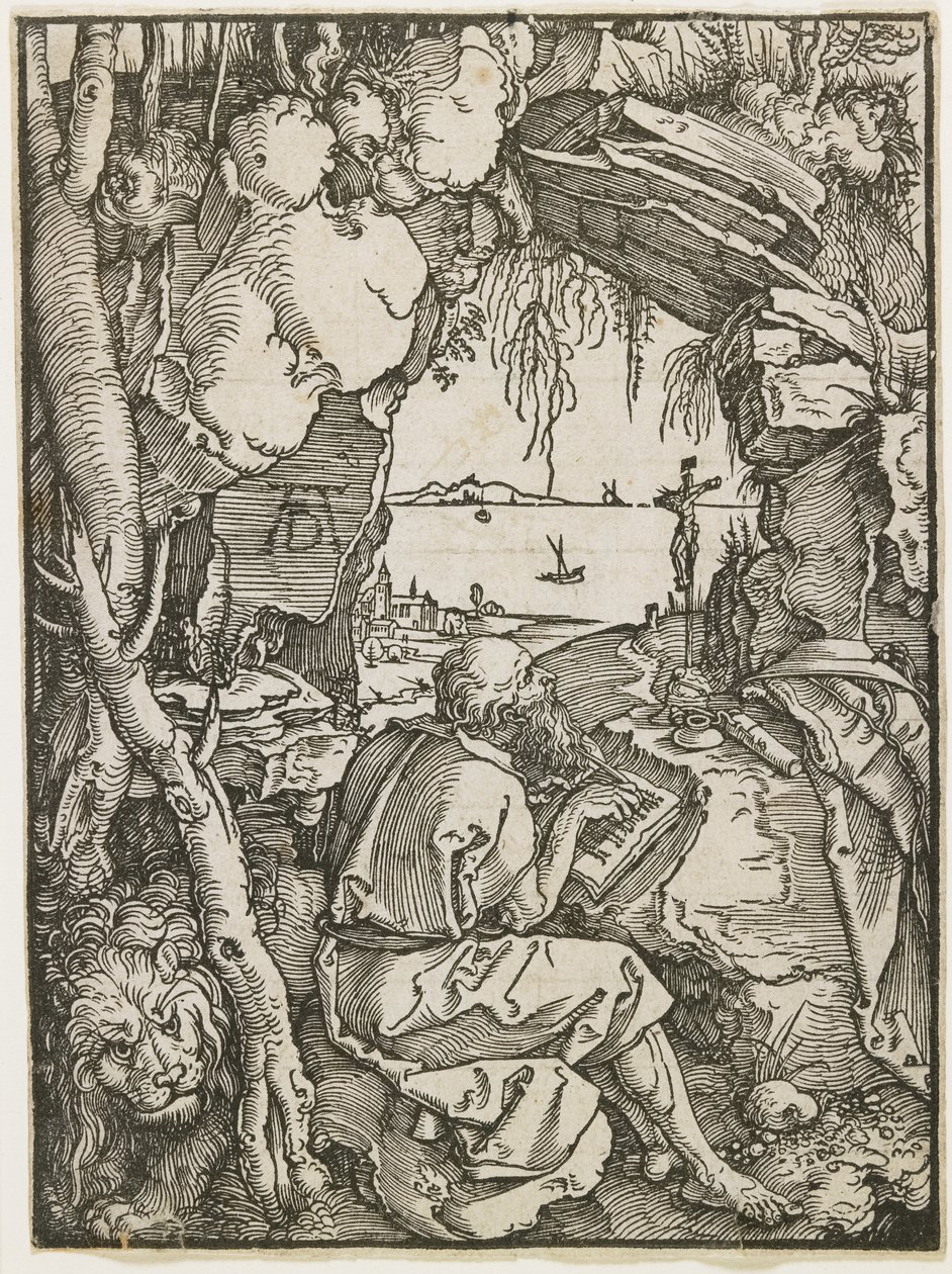 São Jerônimo em uma gruta, 1512 de Albrecht Dürer