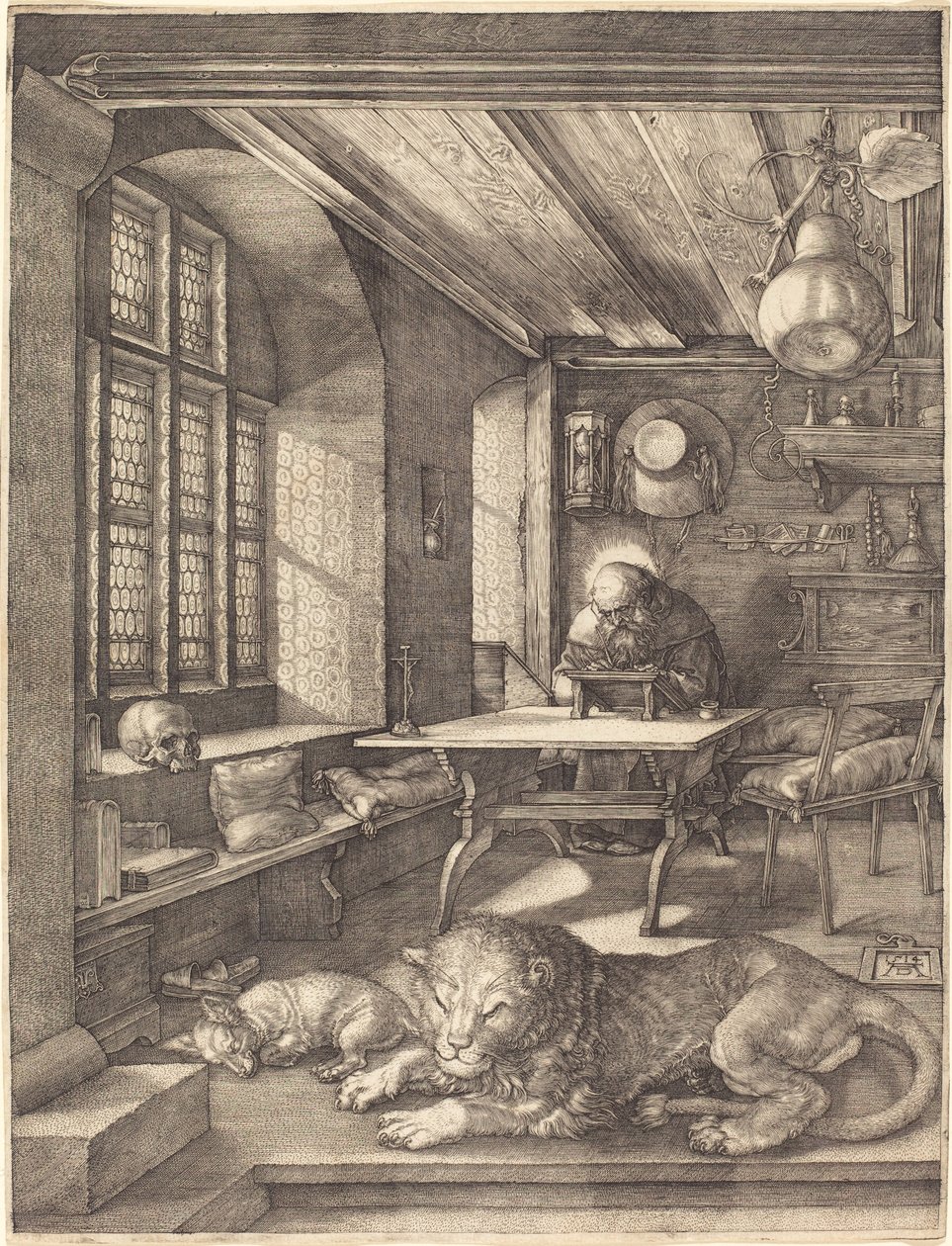 São Jerônimo em seu estudo, 1514 de Albrecht Dürer