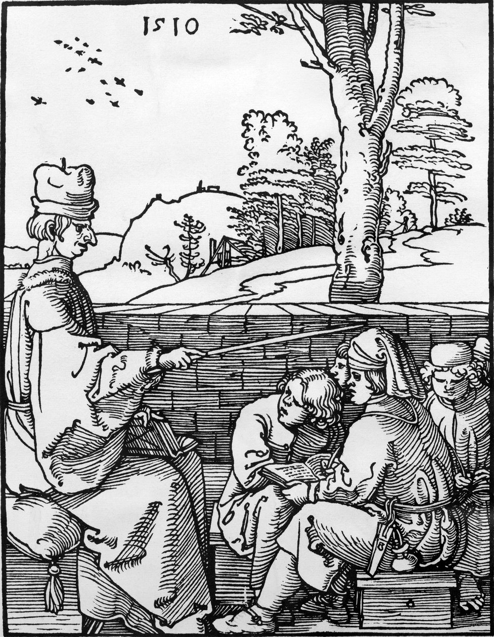 A lição da escola, 1510 de Albrecht Dürer