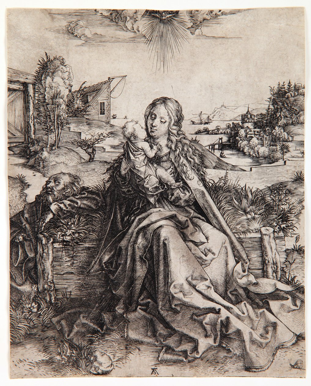 A Virgem com a Borboleta, c.1495 de Albrecht Dürer