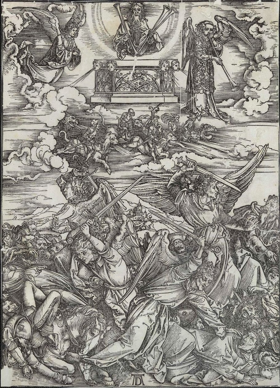 Os quatro anjos vingadores de Albrecht Dürer