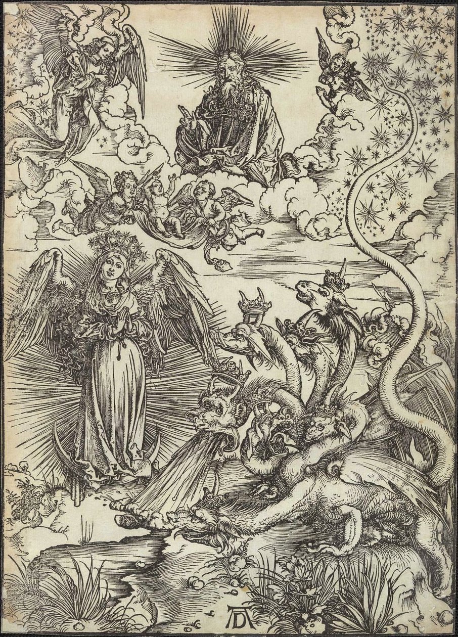 A mulher vestida com o sol de Albrecht Dürer
