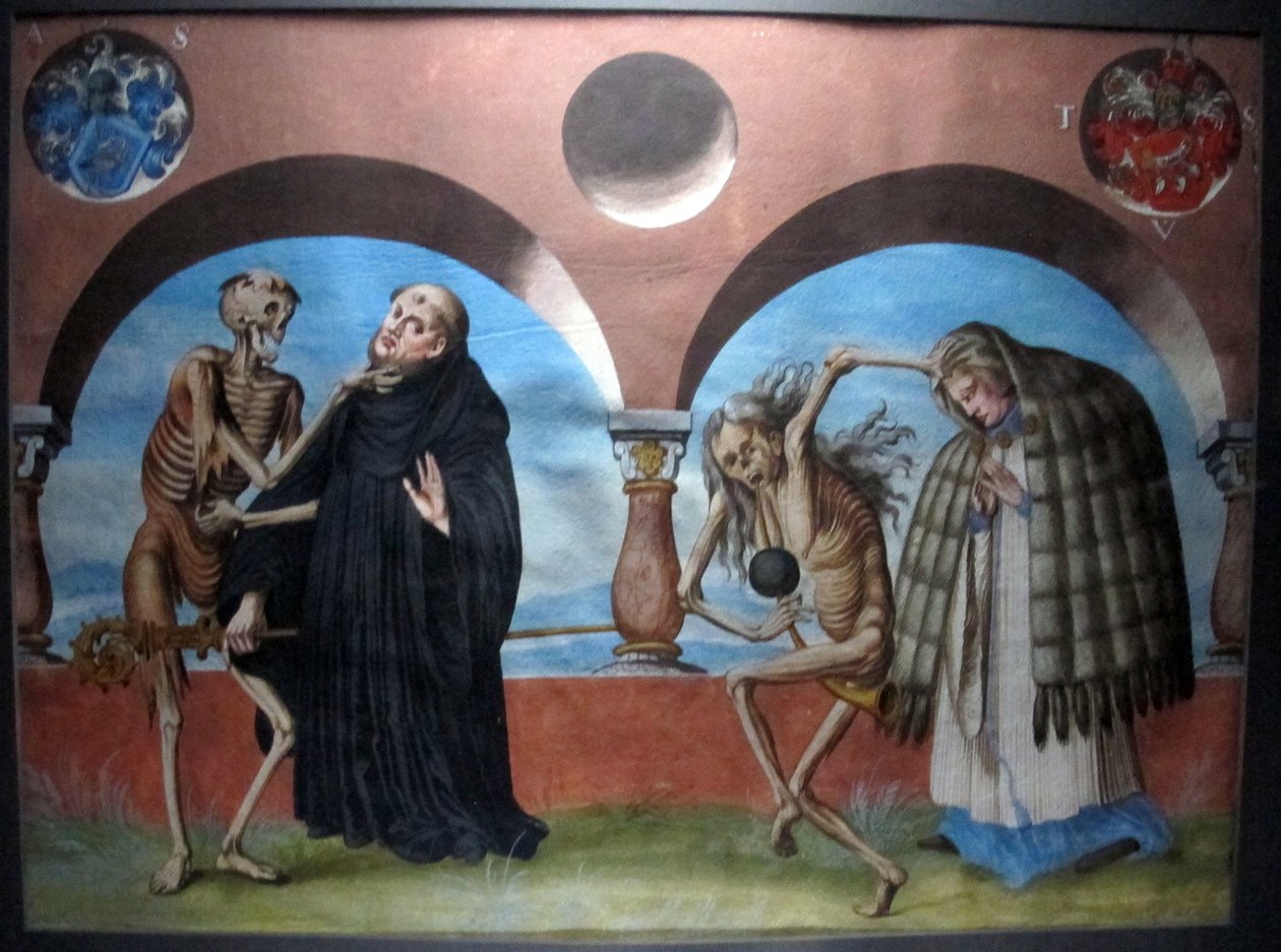 Cópia do Danse Macabre do cemitério dominicano de Berna de Albrecht Kauw