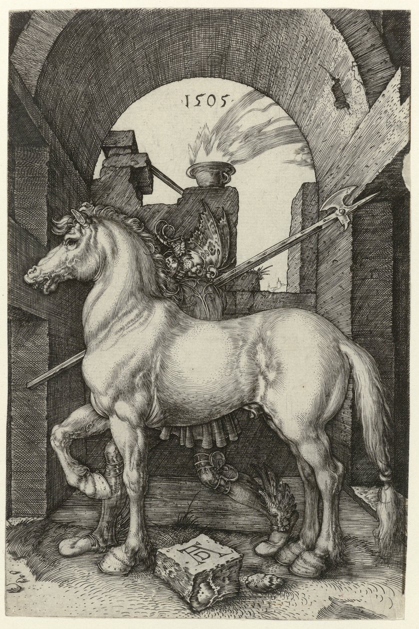 O cavalo pequeno de Albrecht (after) Durer or Duerer