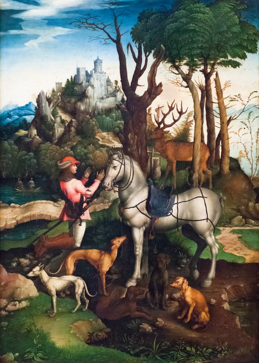 Visão de Santo Eustáquio de Albrecht (after) Durer or Duerer