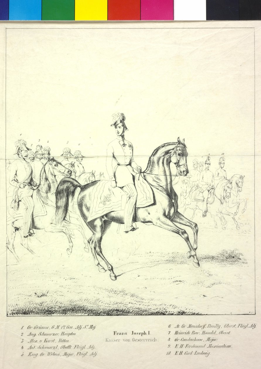 Imperador da Áustria Franz Joseph I de Albrecht Adam