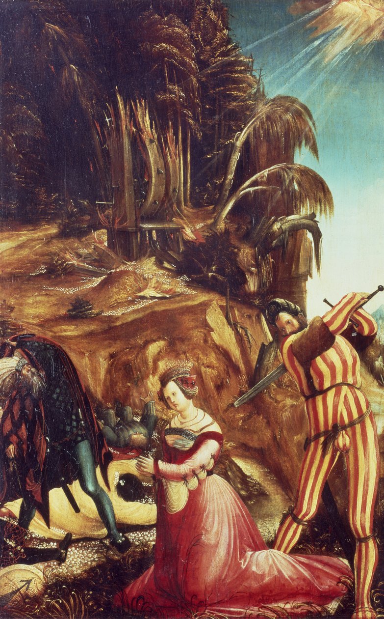 00228 Decapitação de Santa Catarina, c.1505-10 de Albrecht Altdorfer