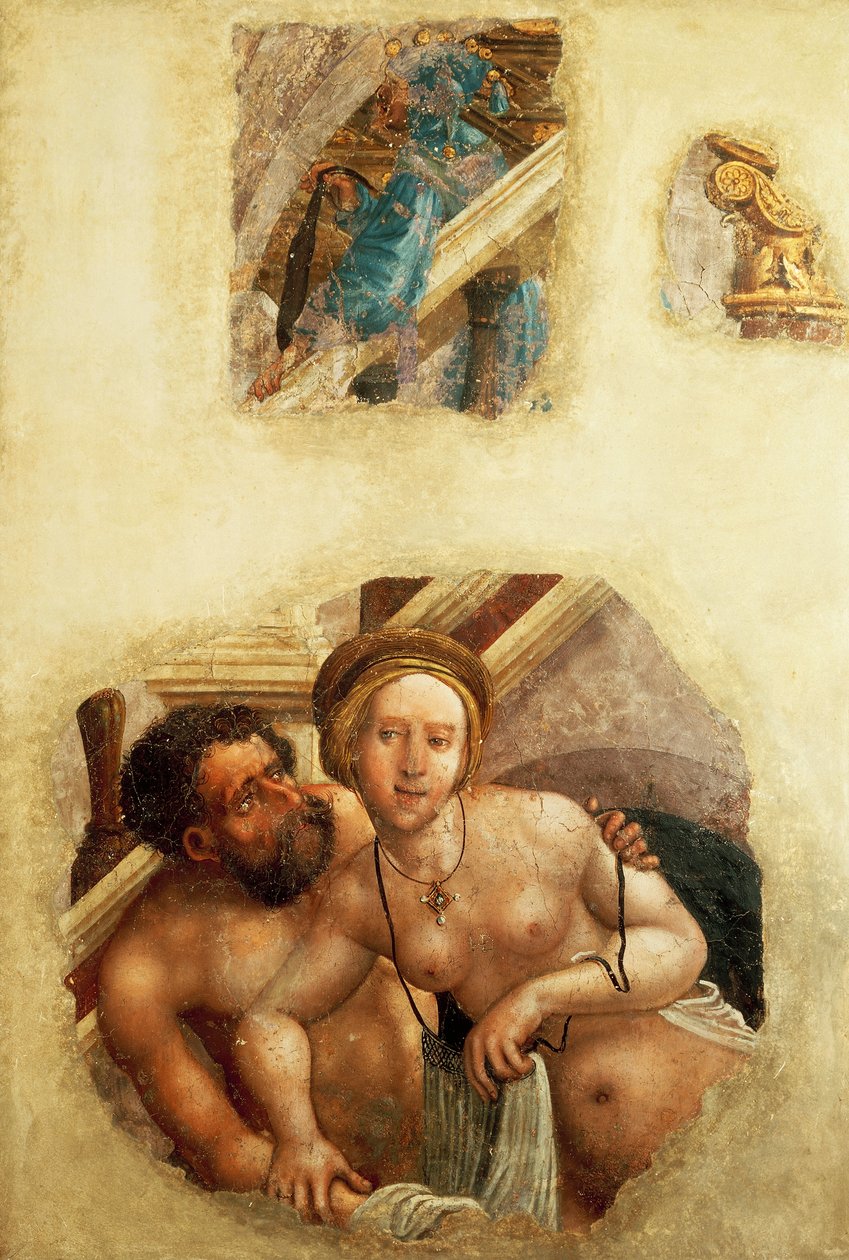 Casal de banhos por Albrecht Altdorfer (1480-1538) de Albrecht Altdorfer