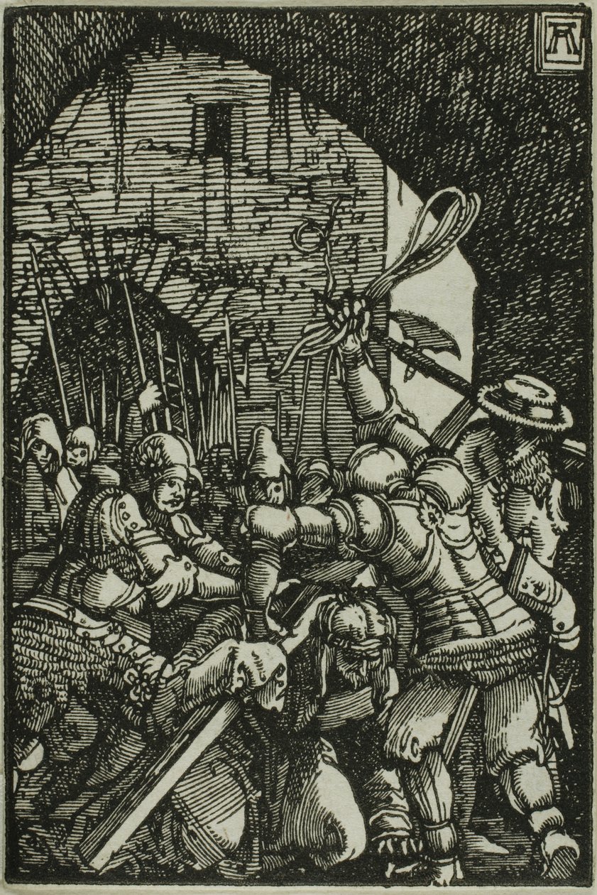 Carregamento da Cruz, da Queda e Redenção do Homem de Albrecht Altdorfer