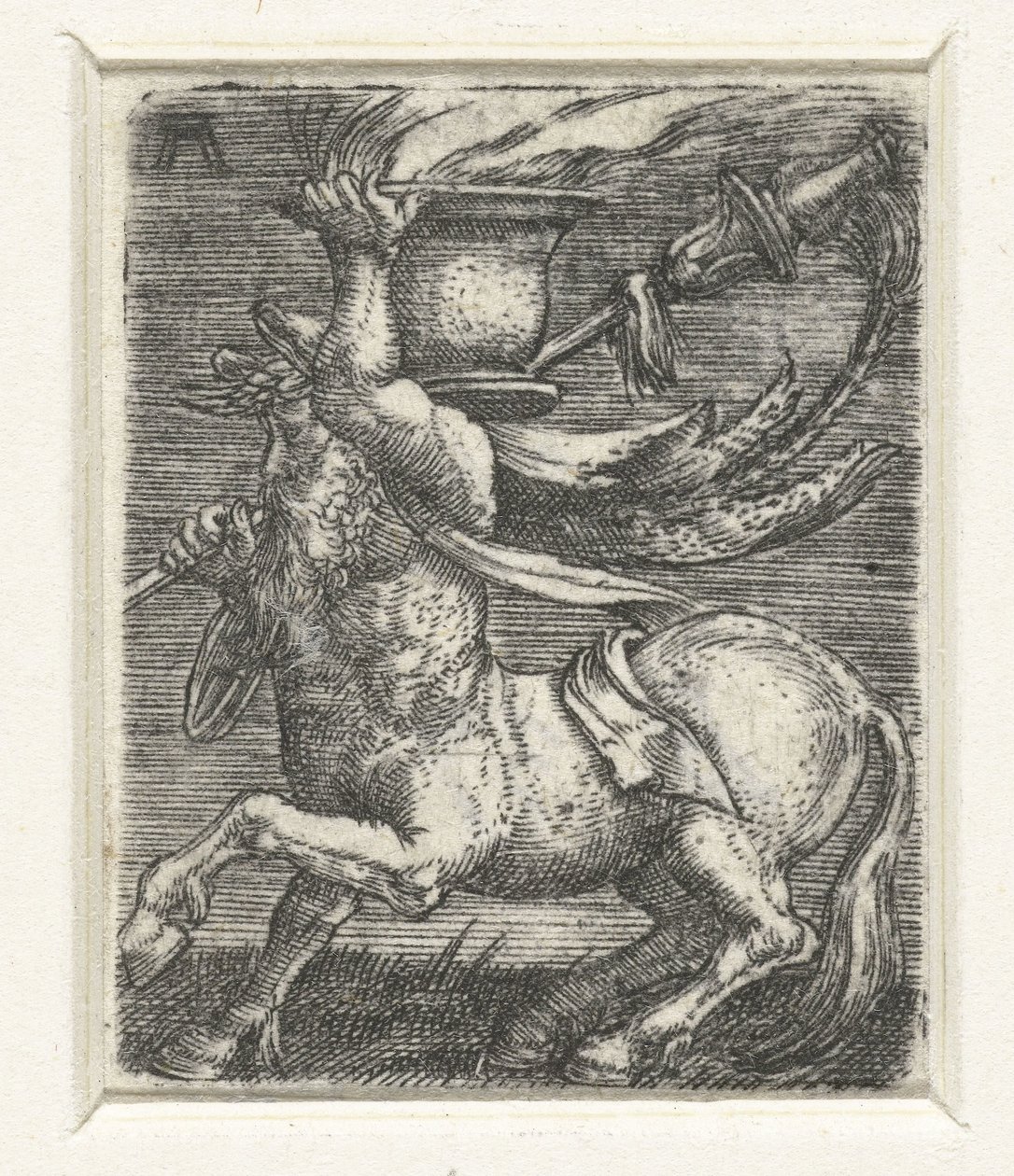 Centauro carrega um pote de fogo de Albrecht Altdorfer
