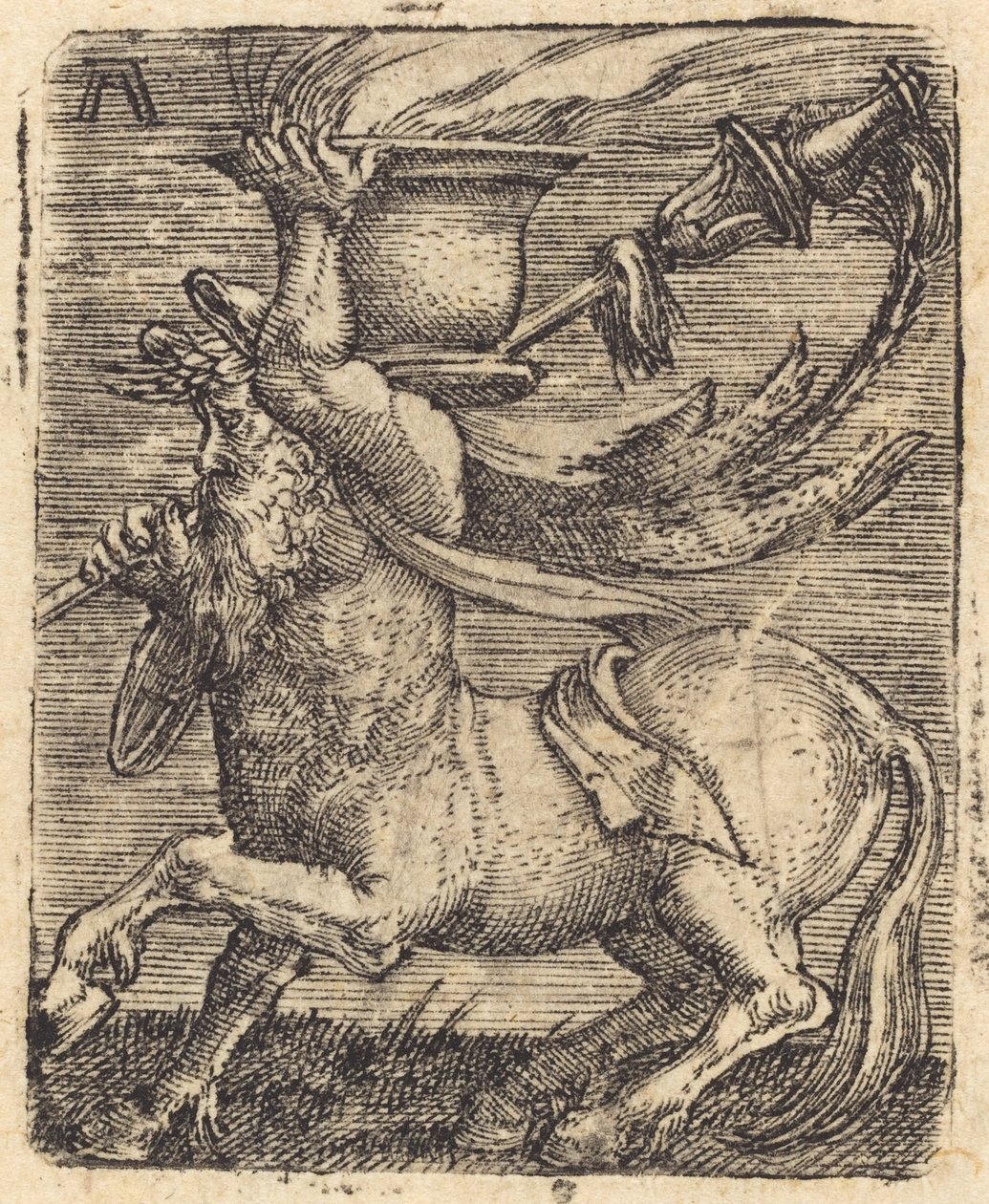 Centauro com um vaso de Albrecht Altdorfer