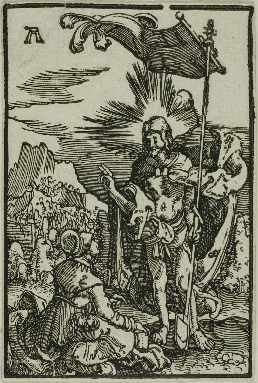 Cristo aparece a Madalena, de A queda e a redenção do homem de Albrecht Altdorfer