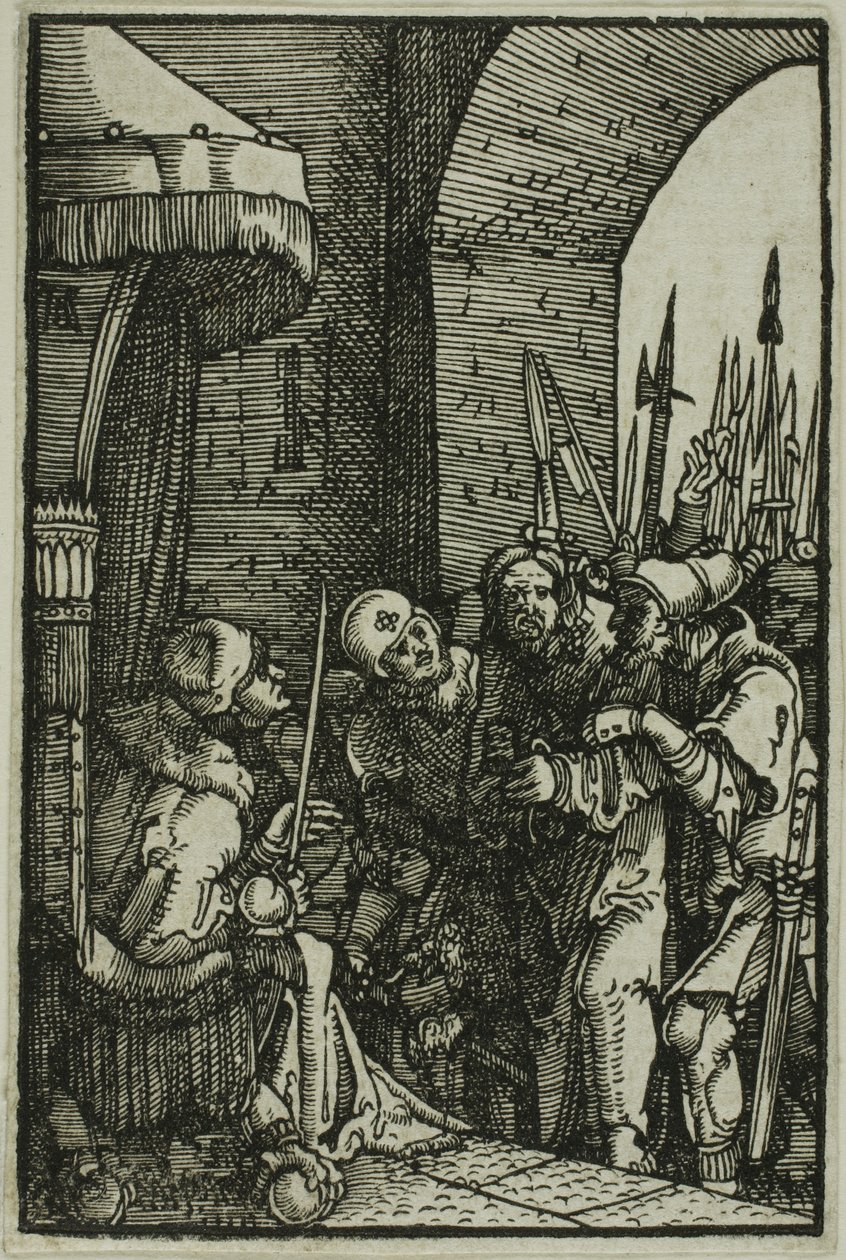 Cristo diante de Pilatos, de A Queda e Redenção do Homem de Albrecht Altdorfer