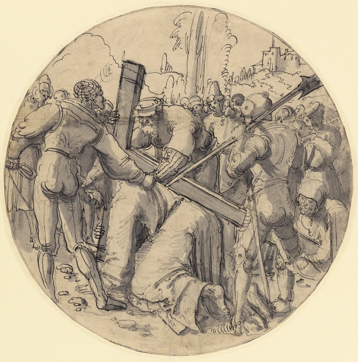 Cristo a carregar a cruz de Albrecht Altdorfer