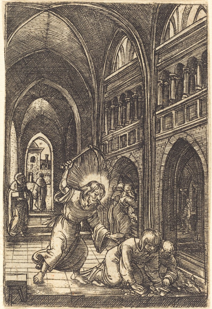 Cristo expulsando os cambistas de Albrecht Altdorfer