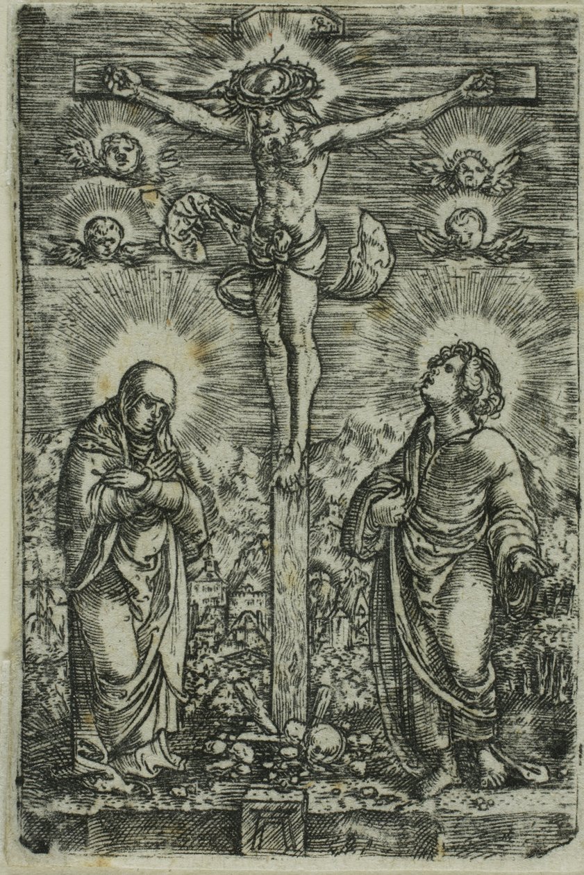 Cristo na Cruz (A Pequena Crucificação) de Albrecht Altdorfer