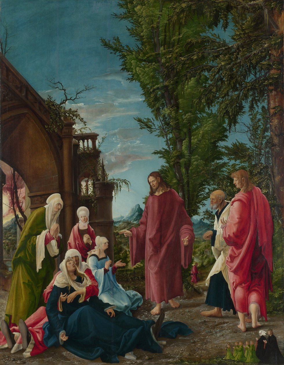 Cristo se despedindo de sua mãe de Albrecht Altdorfer