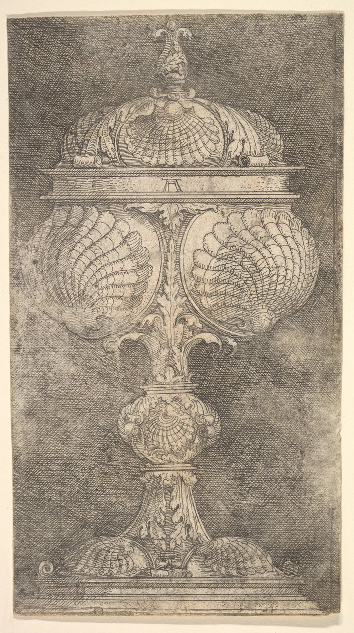 Cálice coberto com Shells.nd de Albrecht Altdorfer