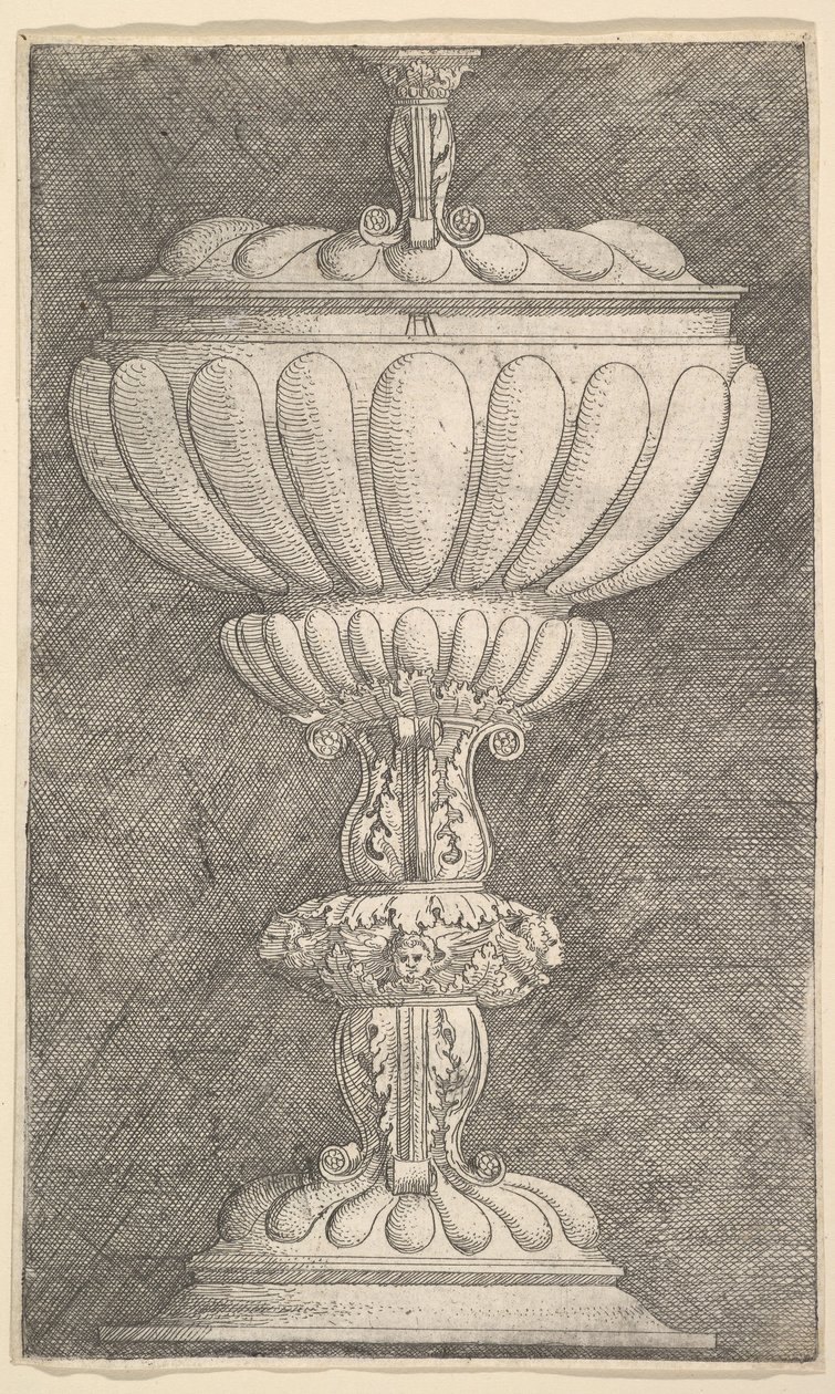 Design para um cálice coberto.nd de Albrecht Altdorfer