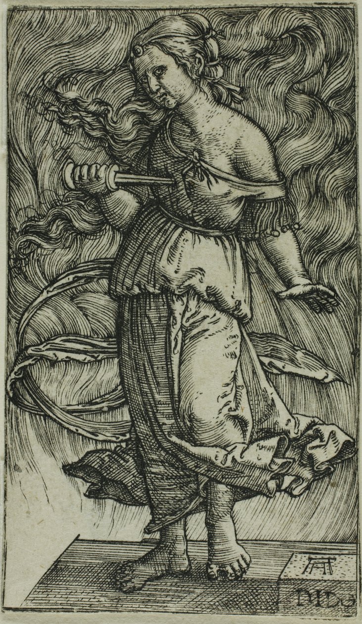 Dido mata-se a si própria de Albrecht Altdorfer
