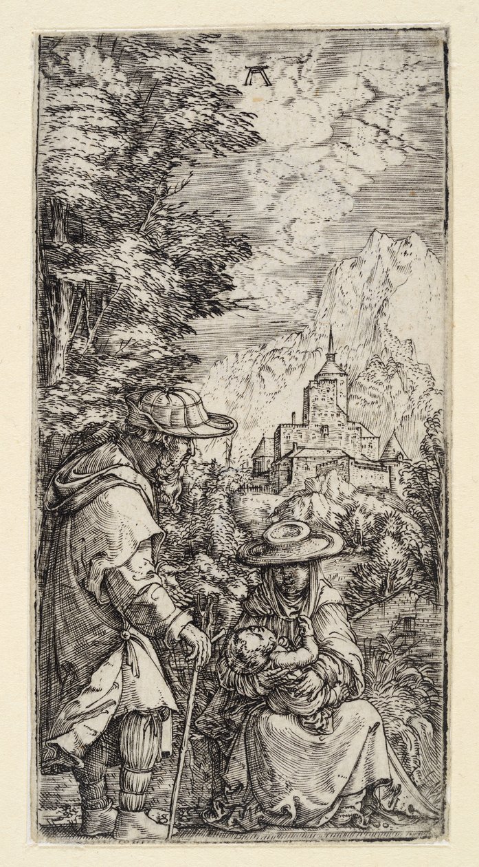 A tranquilidade durante a fuga para o Egito de Albrecht Altdorfer