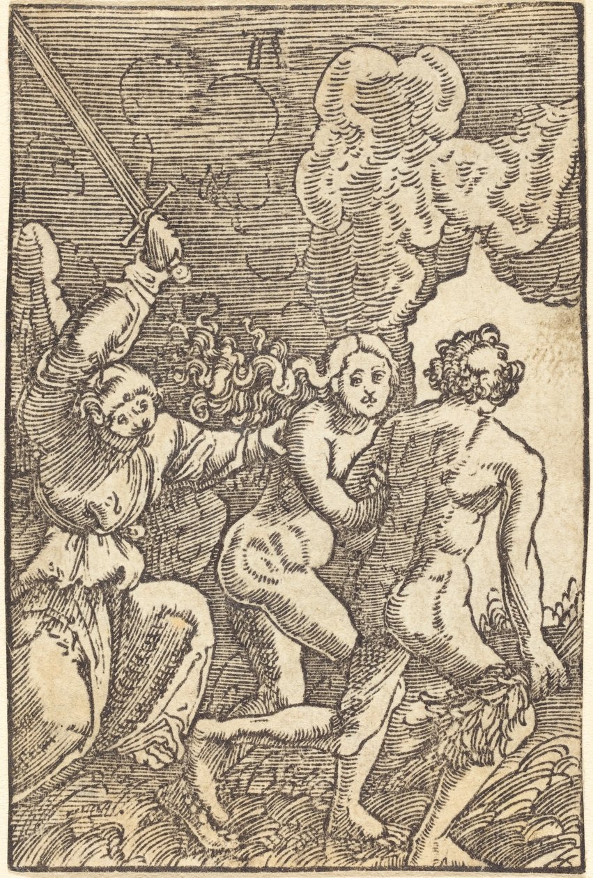 Expulsão do paraíso de Albrecht Altdorfer