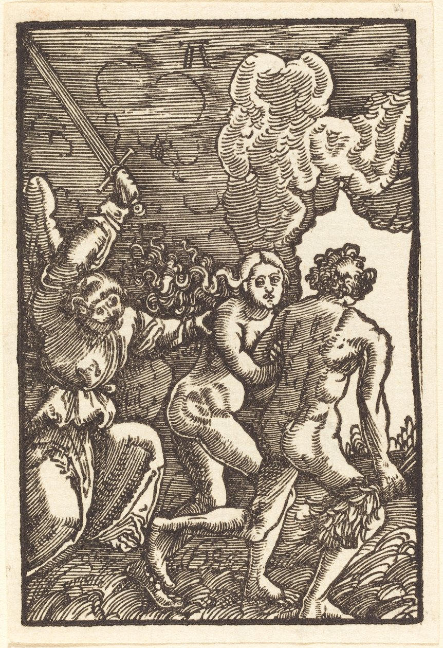 Expulsão do paraíso de Albrecht Altdorfer