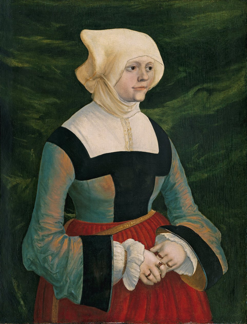 Alemão: Bildnis einer jungen Frau Retrato de uma jovem mulher de Albrecht Altdorfer