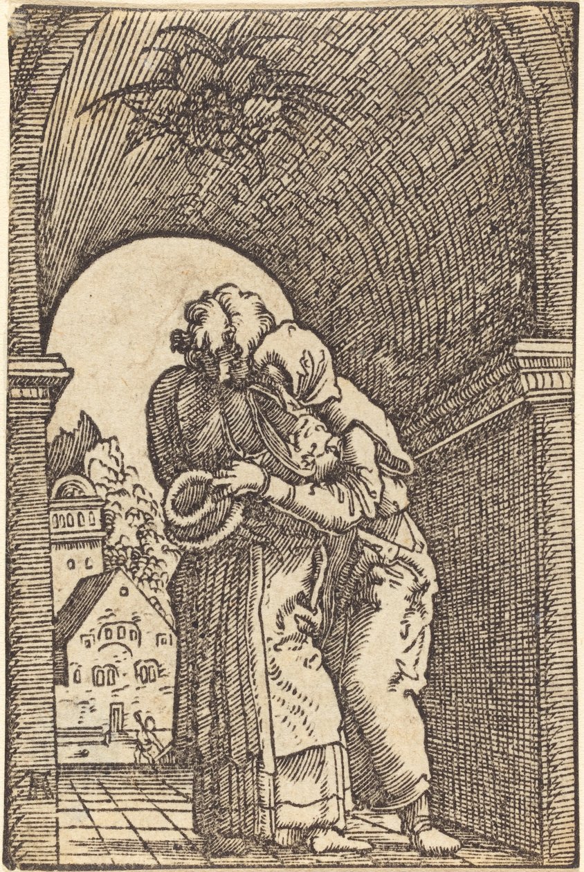 Joachim abraçando Anna de Albrecht Altdorfer