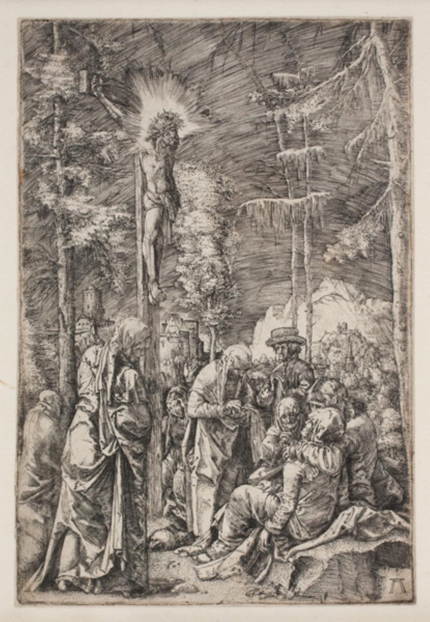 Cristo na cruz de Albrecht Altdorfer